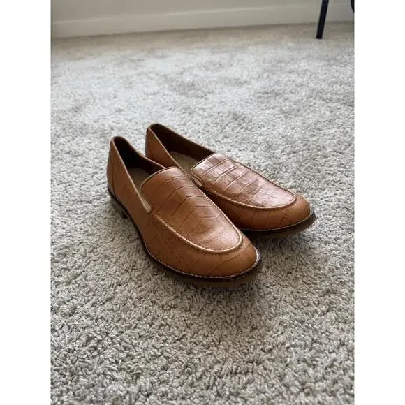 Sperry Women’s Size 10 Fairpoint Crocodile Embossed Leather Loafers Comfort - Picture 7 of 9